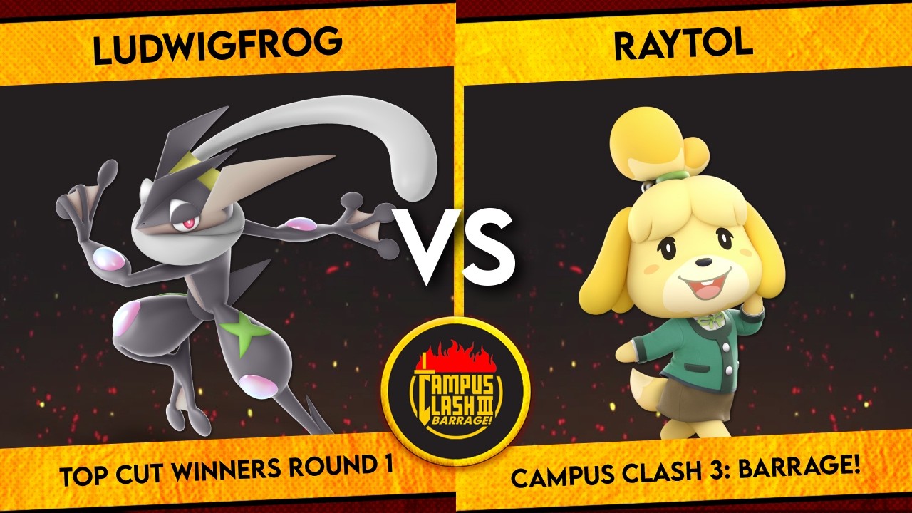 Campus Clash 3 | LudwigFrog (Greninja) vs Raytol (Isabelle) | Top Cut Winners Round 1