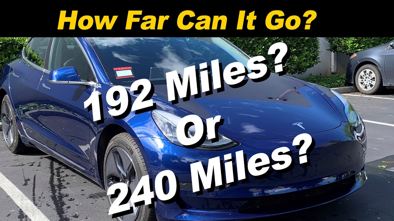 Tesla Model 3 Range Test Explained | Your Mileage May Vary