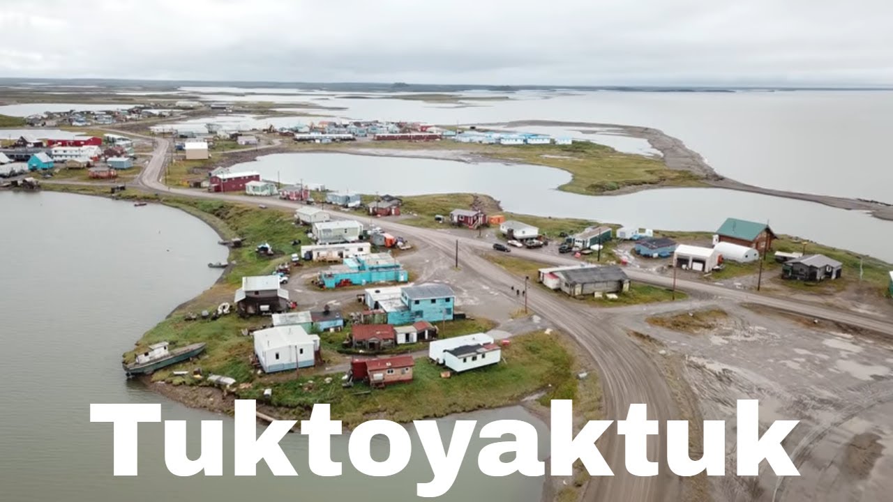 Drone Tuktoyaktuk, Canada | Northwest Territories | Arctic Ocean