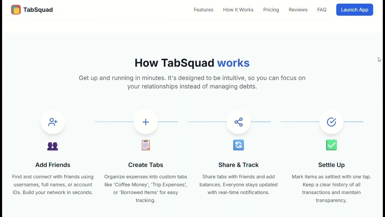 TabSquad: Track Money & Favors with Friends (No Drama!)