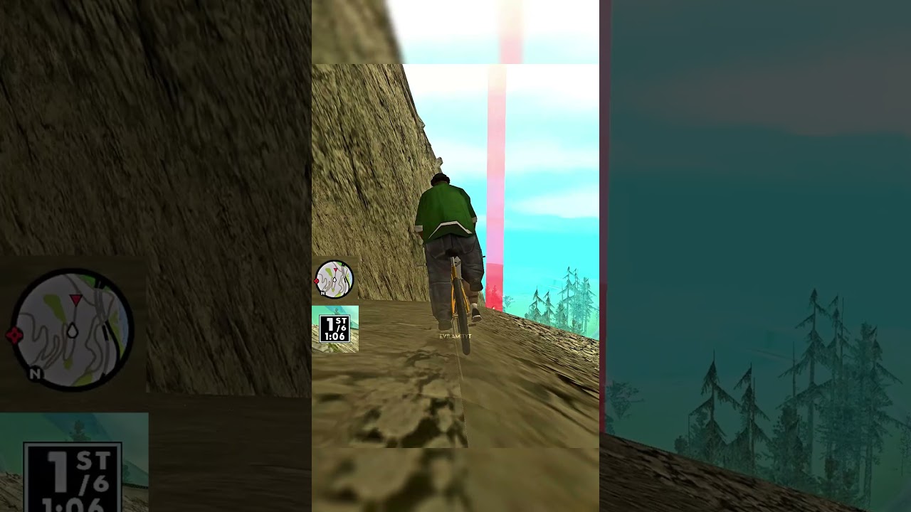 Fat Cj & Big Smoke Doing Mt. Chiliad Challenge #shorts #evilamityt