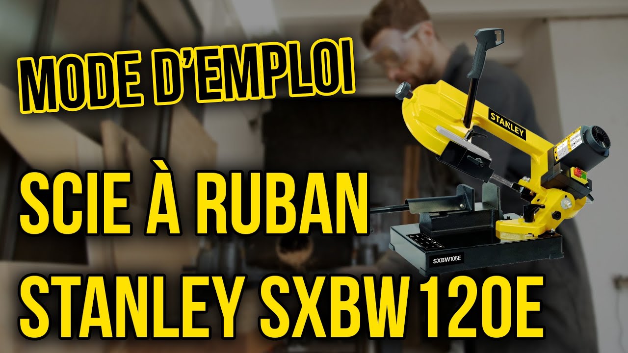 ⚙️💥 Scie à Ruban Métal Stanley SXBW120E (850W) en Action ! 🎥🔧