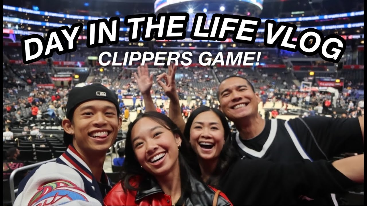 DAY IN THE LIFE WITH THE LAENO FAMILY | CLIPPERS GAME!