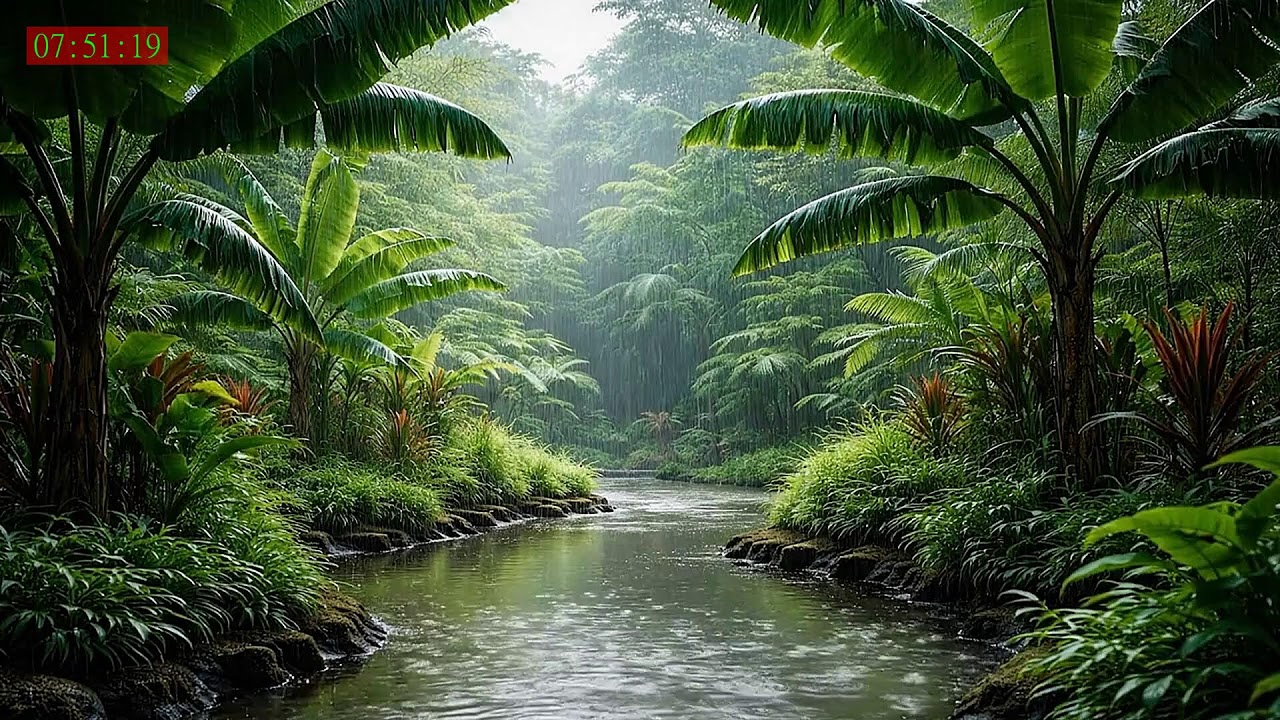 Slow Night Rain Loop Sounds for Sleeping for Anxiety Relief