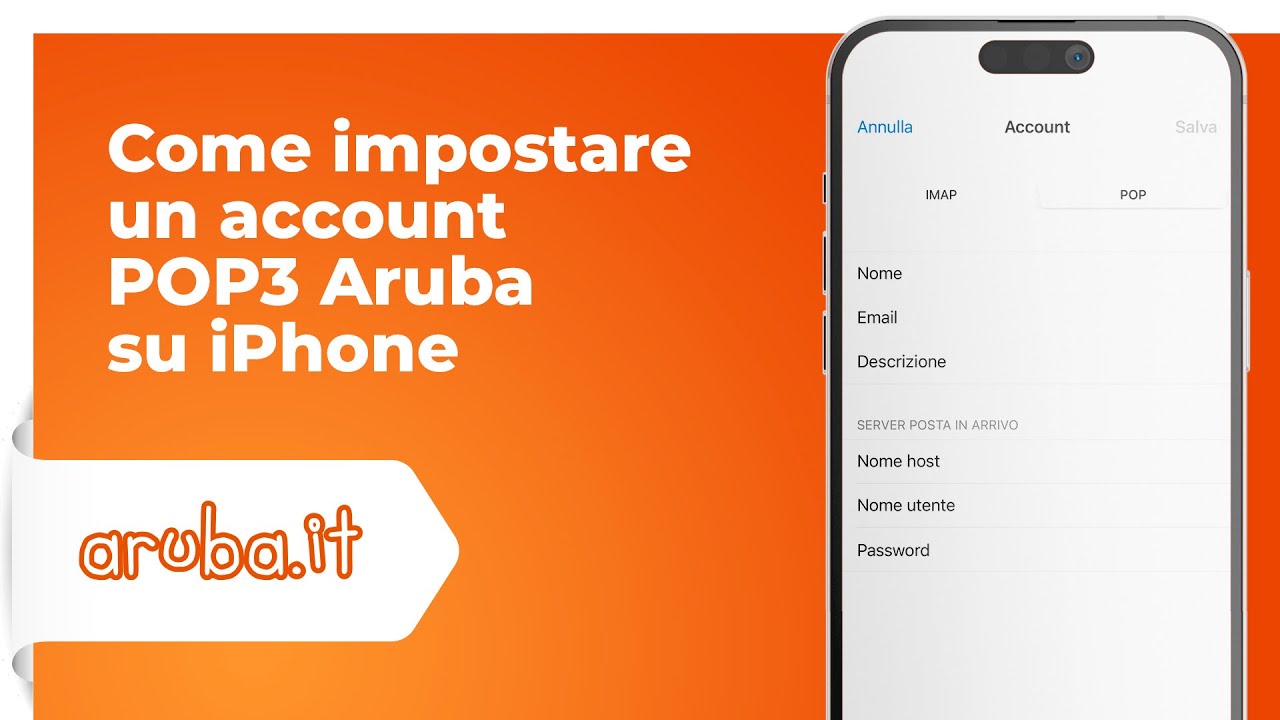 Come impostare un account POP3 Aruba su iPhone