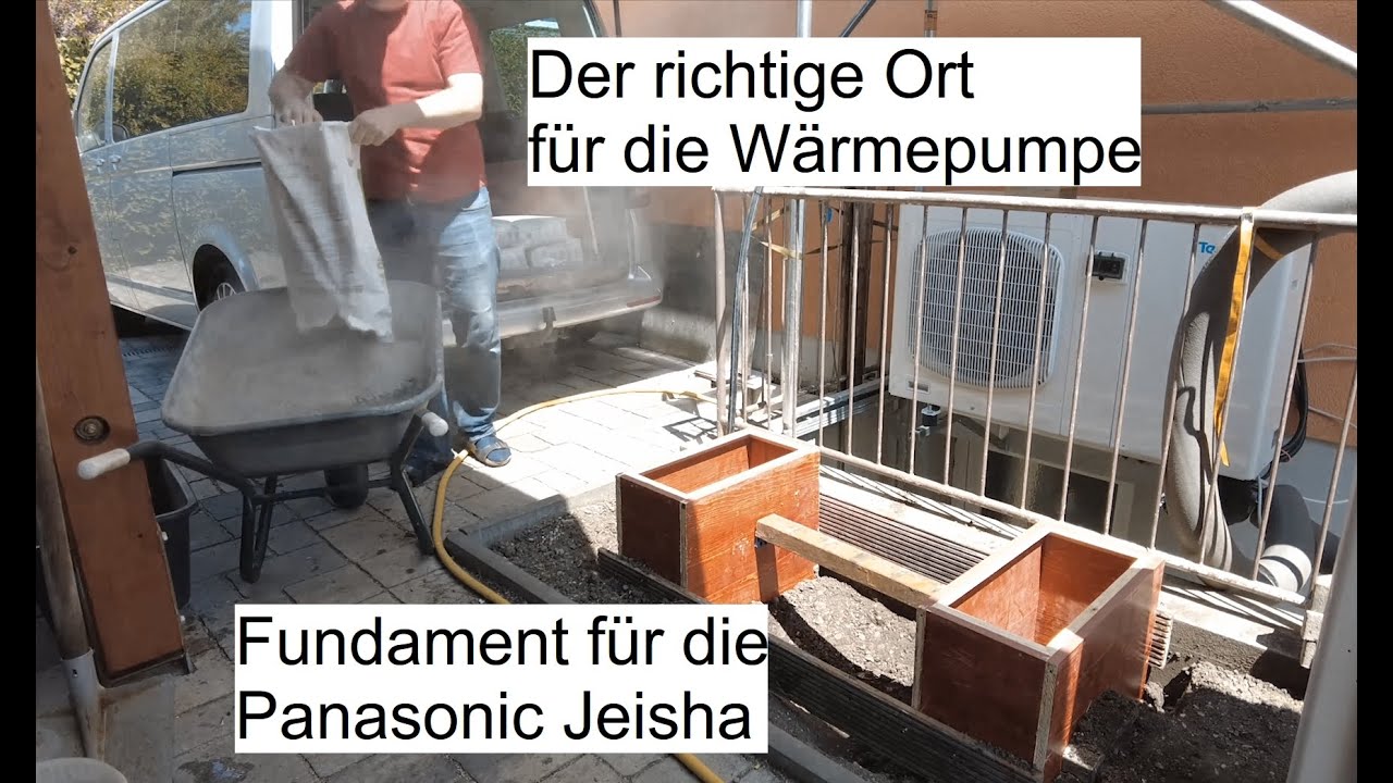 Fundament und Betonsockel #06 DIY Einbau der Panasonic Aquarea J (Geisha Heisha Jeisha) Wärmepumpe