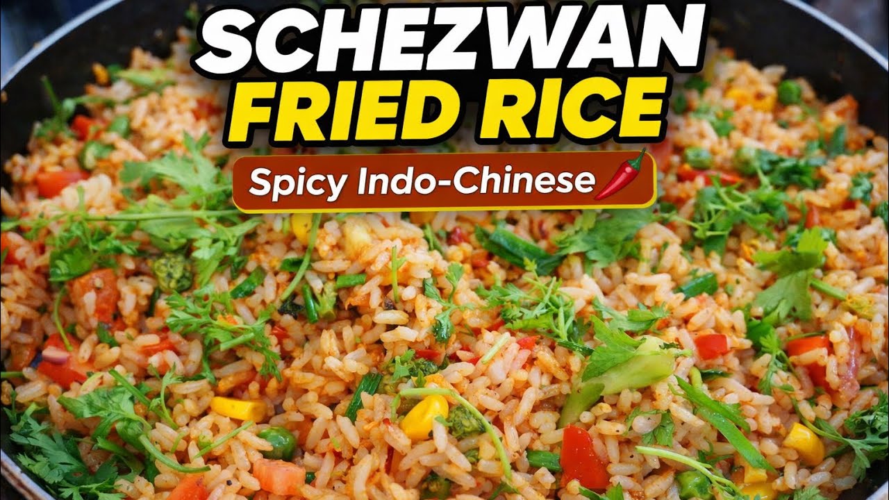 Schezwan Fried Rice Recipe♨️| 🔥होटल जैसा स्वाद घर पर | Dhruw Cooking #food