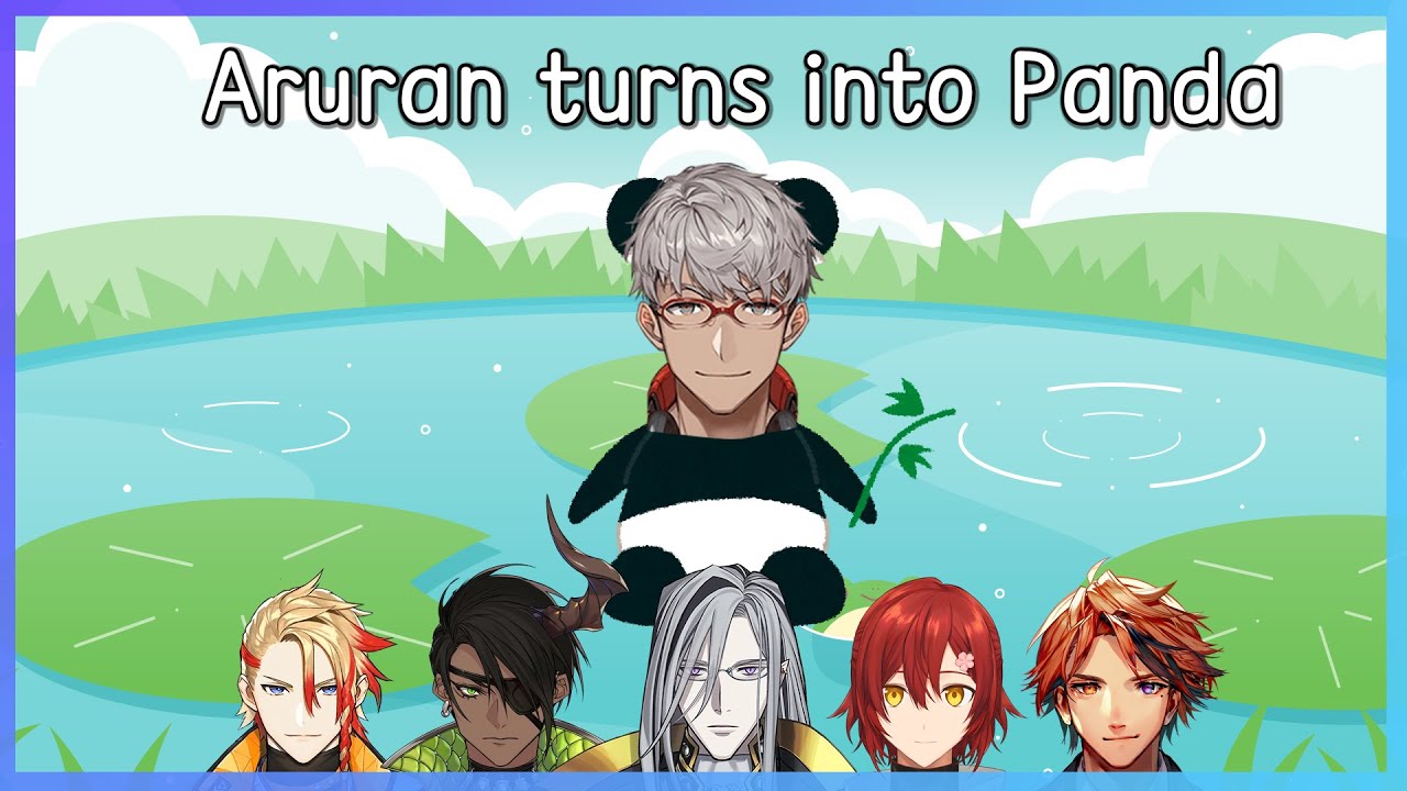 Holostars Telephone Game - Aruran turns into Panda