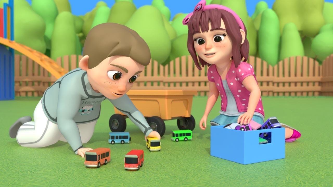 Ten Little Buses - Annie and Bobbie Kids Songs