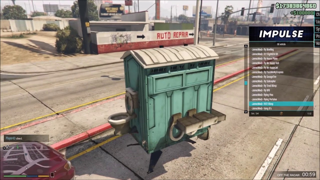 GTAV ONLINE [IMPULSE MOD MENU]
