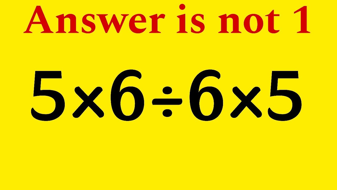 Only 1% Get it Right! | A tricky math problem