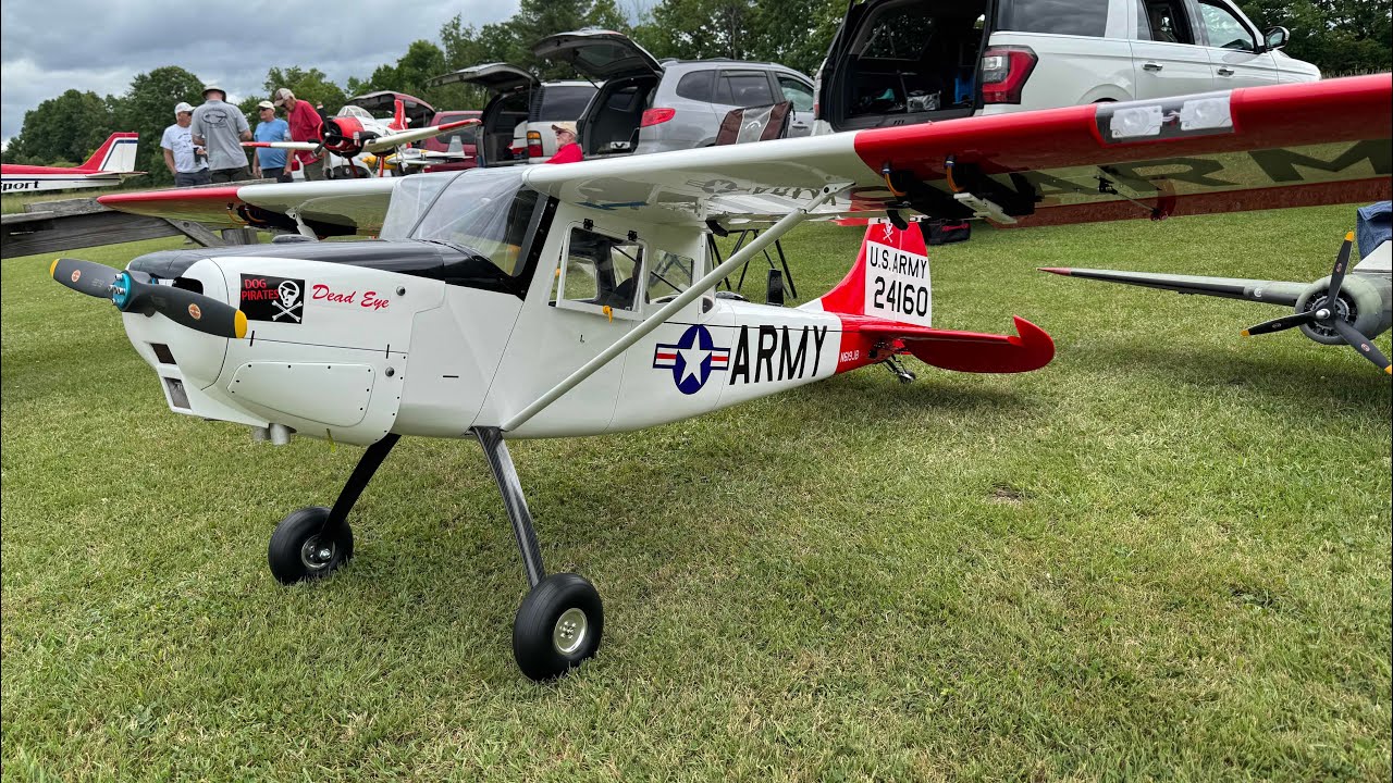 Maiden flight Legend Hobby 122” L19 Bird dog