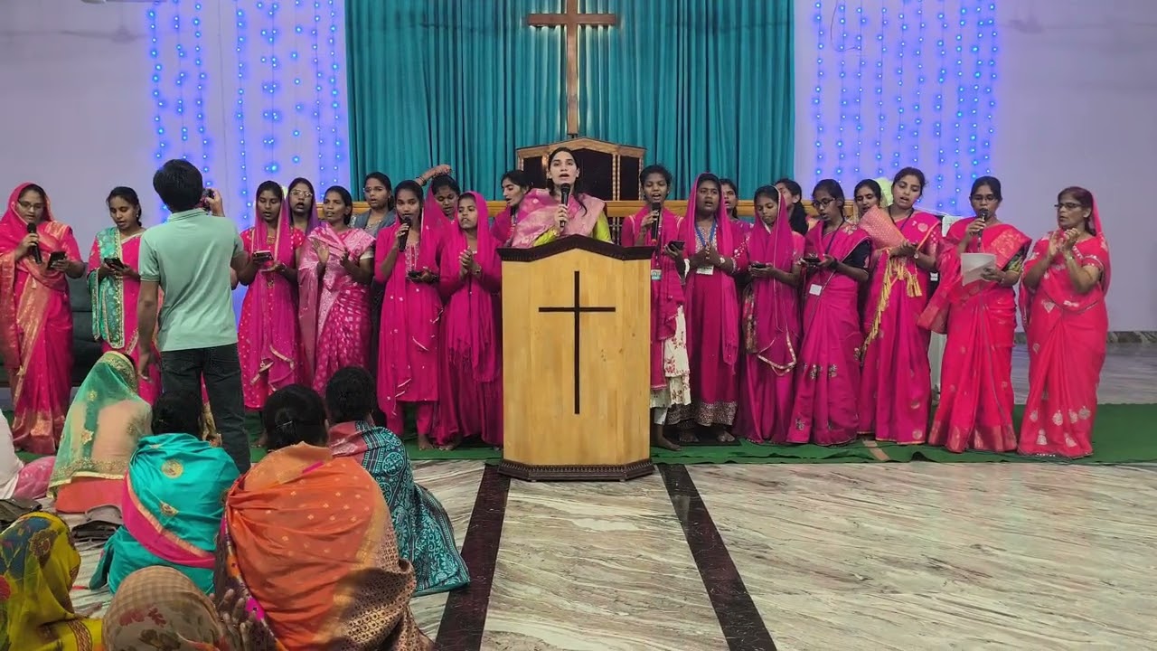 Naa prana priyuda yesu raja#chirstan song# kjwc church# youth girls cover#women's prayer day-1 night