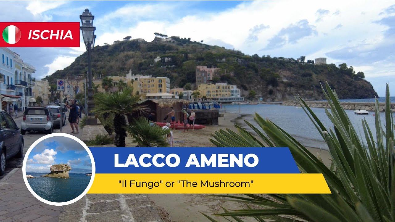 [4K] Walking in Lacco Ameno Town, Ischia Italy.