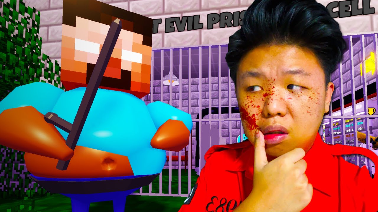 AKU MAIN ROBLOX HEROBRINE BARRY'S PRISON RUN!!