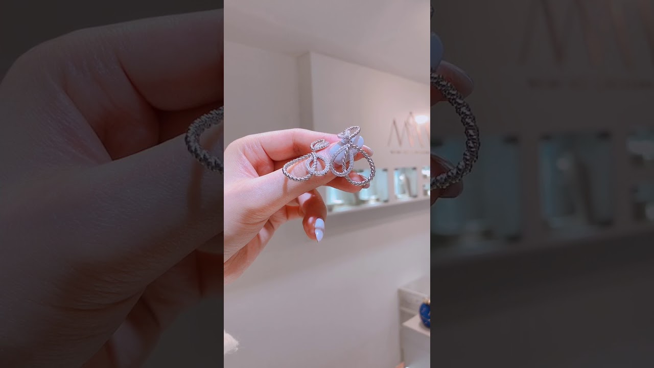 925純銀 聖誕禮物緞帶耳環💝  ME631