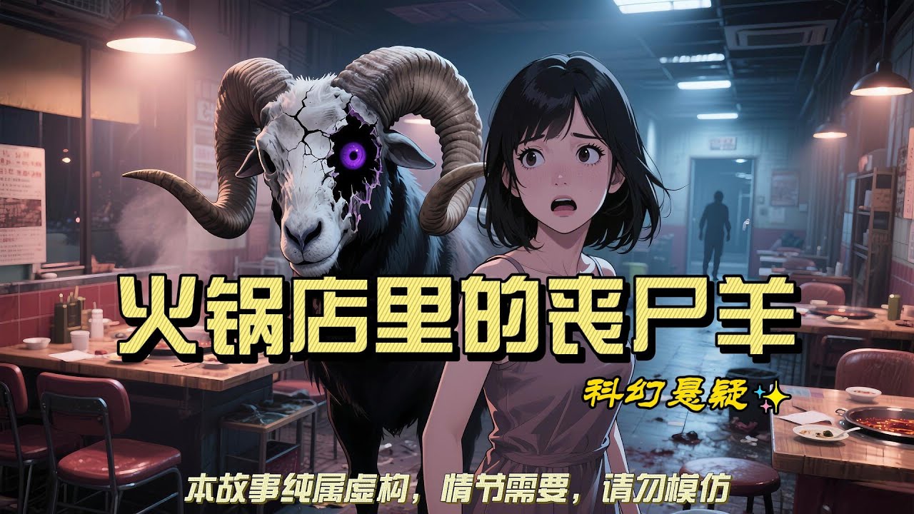 【完结】晚上11点在火锅店聚餐，后厨突然走出来一只巨大的活山羊。那山羊的比例很奇怪，头上的角比普通的羊长了至少三倍。它只侧着一边的身子对着全场，一动不动。#有声小说 #小说 #悬疑 #助眠