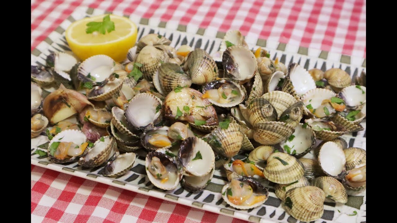 Receta f&aacute;cil  y r&aacute;pida de Berberechos al ajillo, un aperitivo riqu&iacute;simo 😋