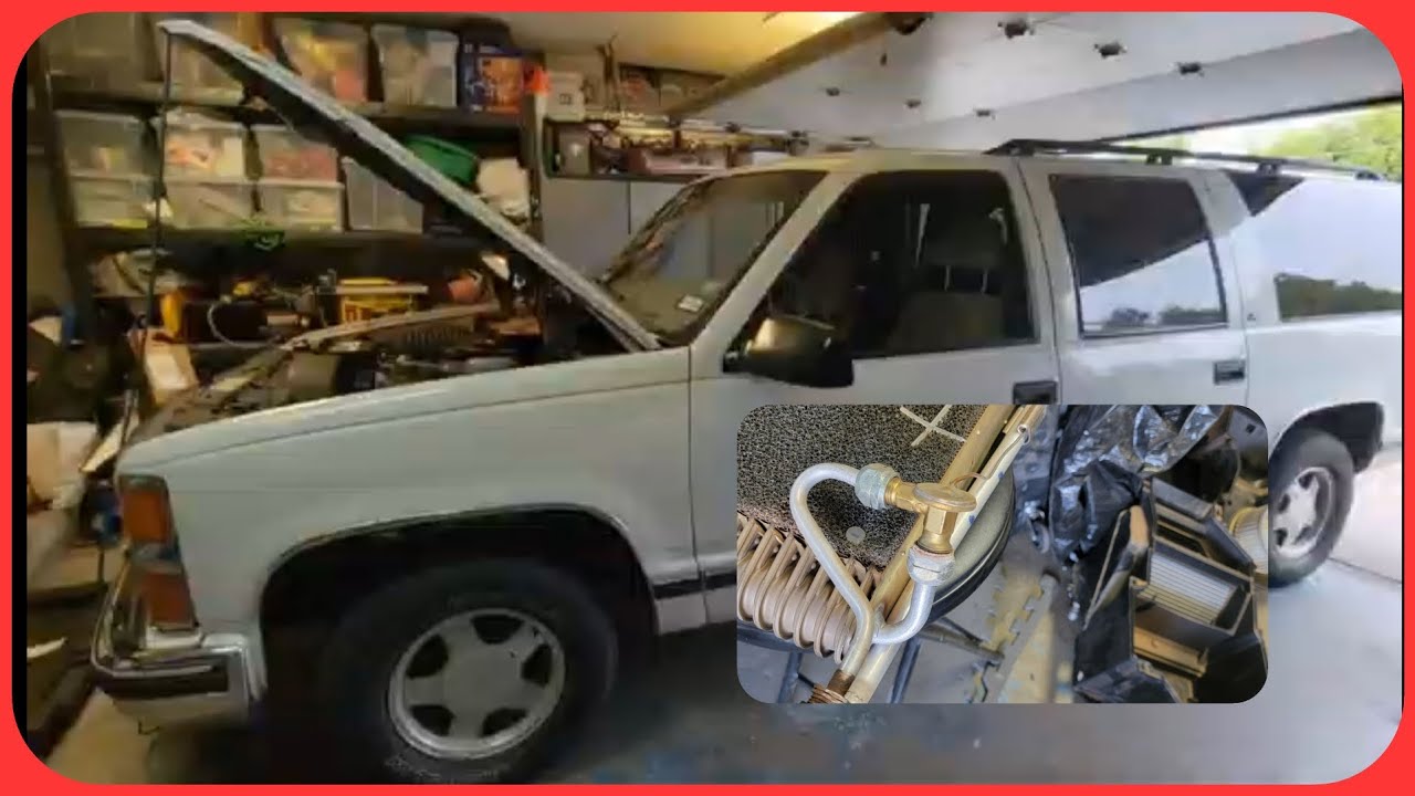 1999 Chevrolet Suburban C1500 OBS Rear A/C expansion valve location.