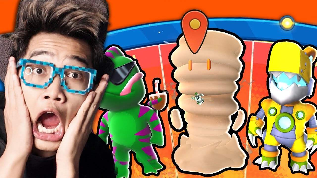 WOW!!! 1X KLIK DAPAT SKIN SAND STORM, MUSUH TERBANG KENA ANGIN 100% MENANG DI STUMBLE GUYS!!!