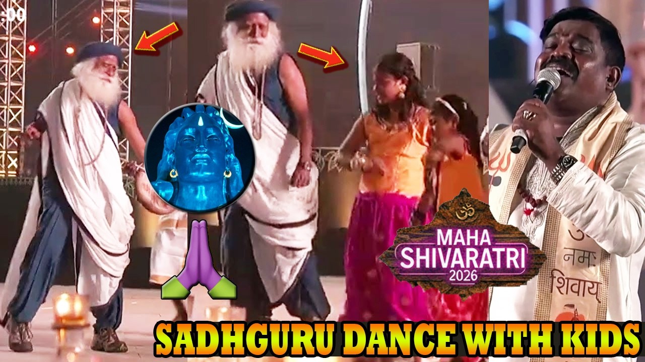 Maha Shivaratri 2026 | Velmurugan Singing and Sadhguru Dance With Kids | Mangli Dance Night