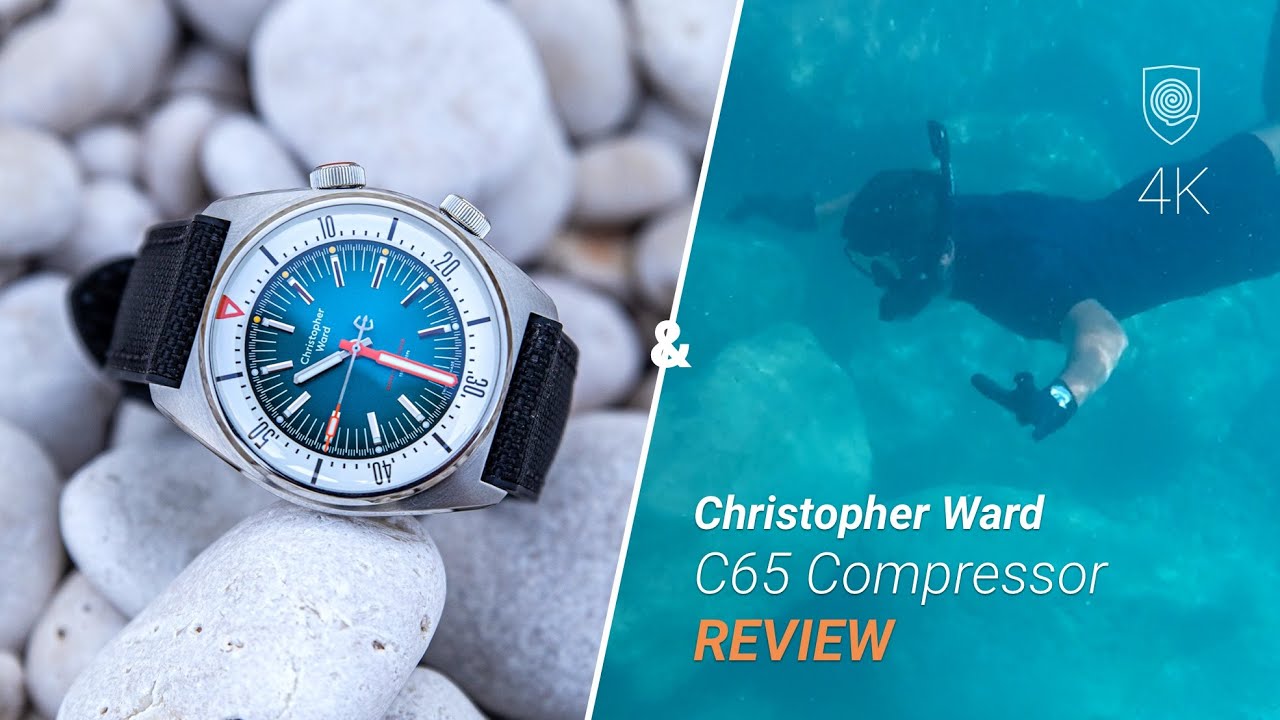 On land & underwater with the capable Christopher Ward C65 Compressor!