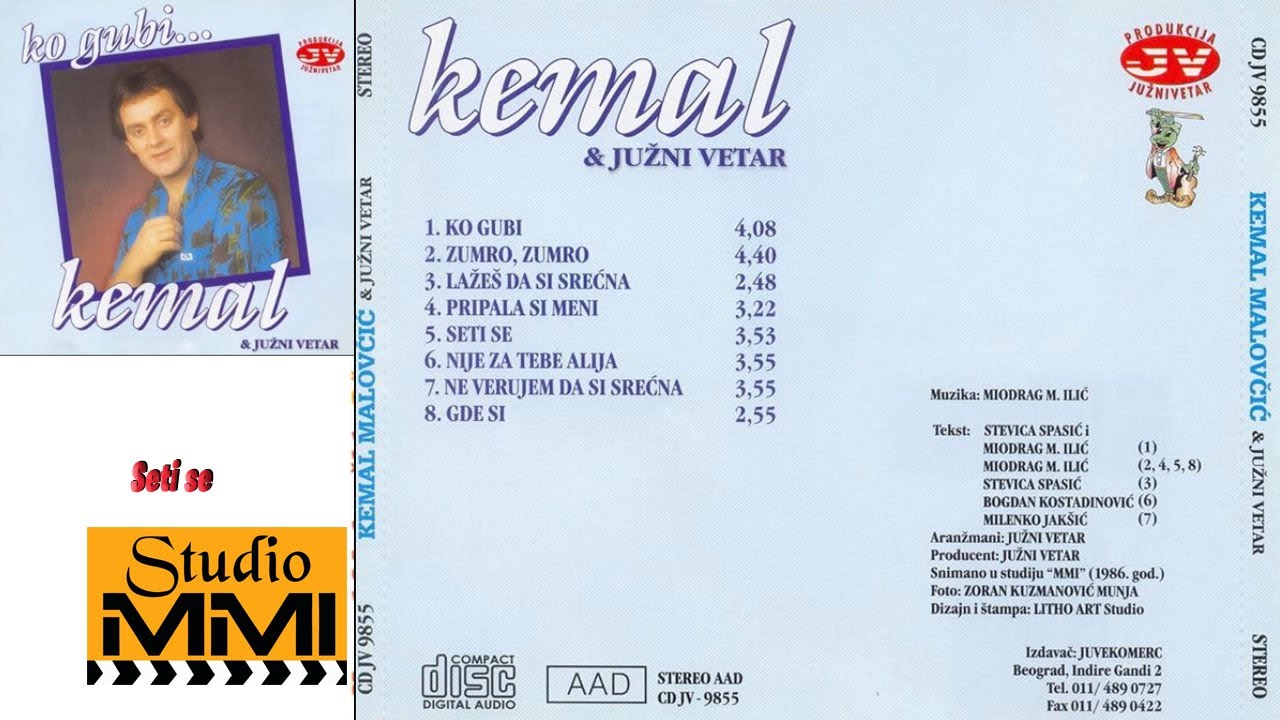 Kemal Malovcic i Juzni Vetar - Seti se (Audio 1986)