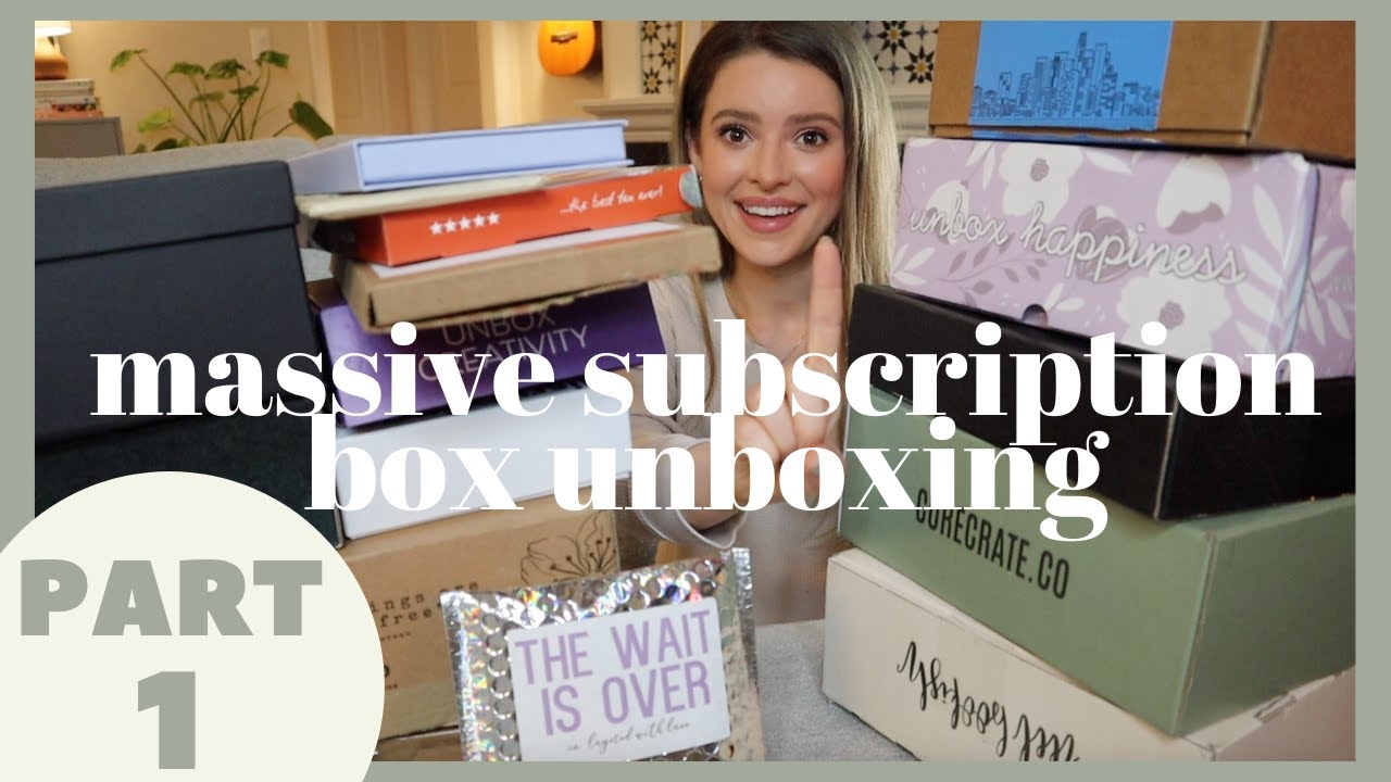 Unboxing 15 Popular Subscription Boxes | Boxes YOU Requested! Pt. 1