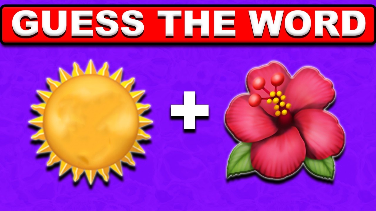 Guess The Word by Emoji || Fun Emoji Quiz Challenge 7