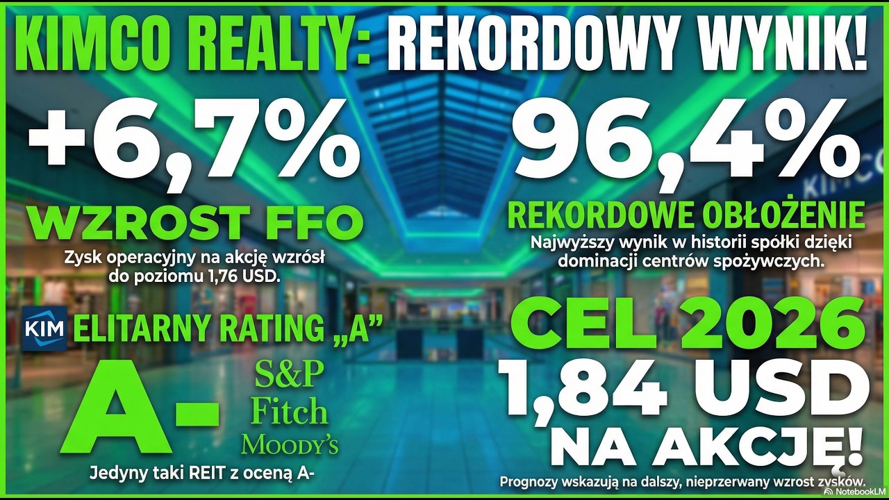 🏗️ Kimco Realty (KIM): Rekordowe wyniki i strategia na rok 2026