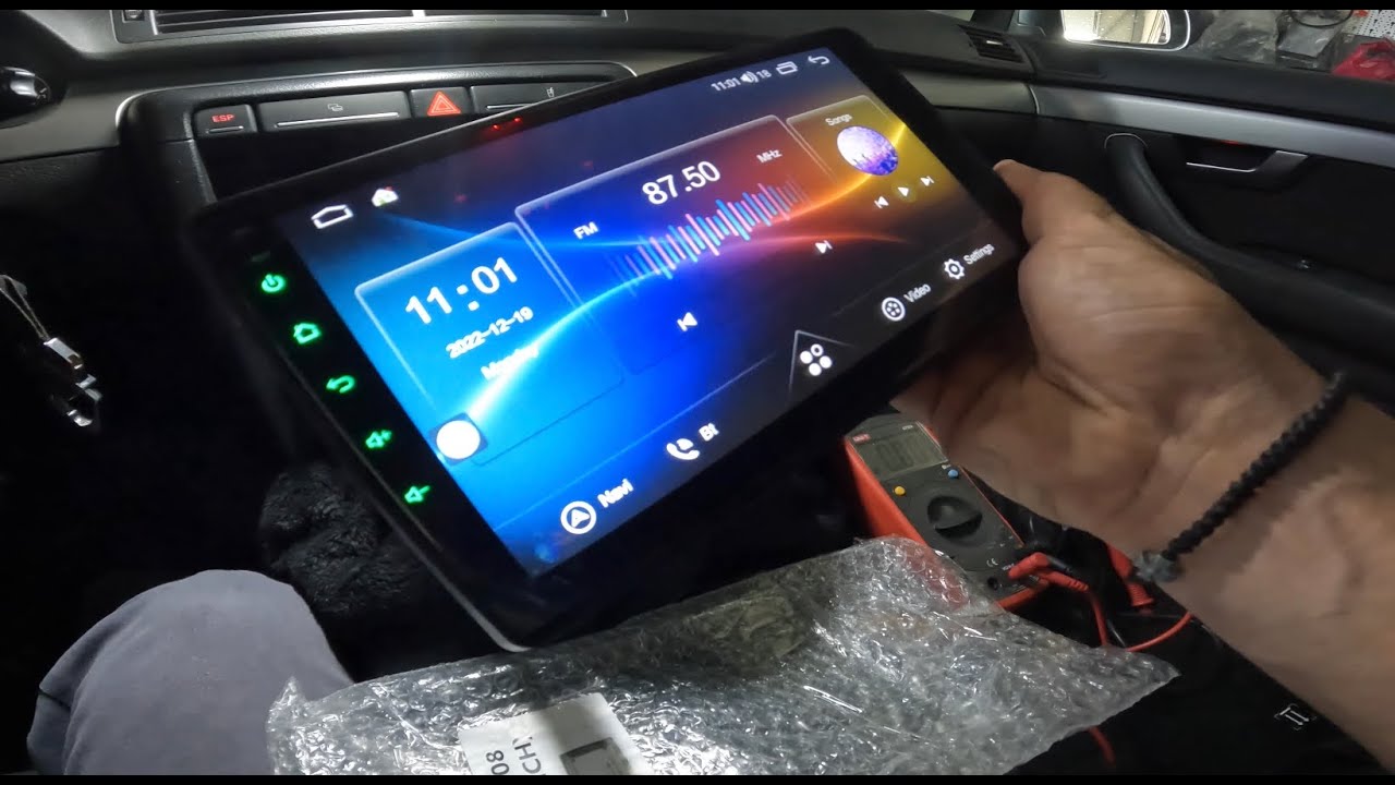 Как установить Android-навигацию в Audi A4 B7 / Удаление оригинальной заводской магнитолы Navi