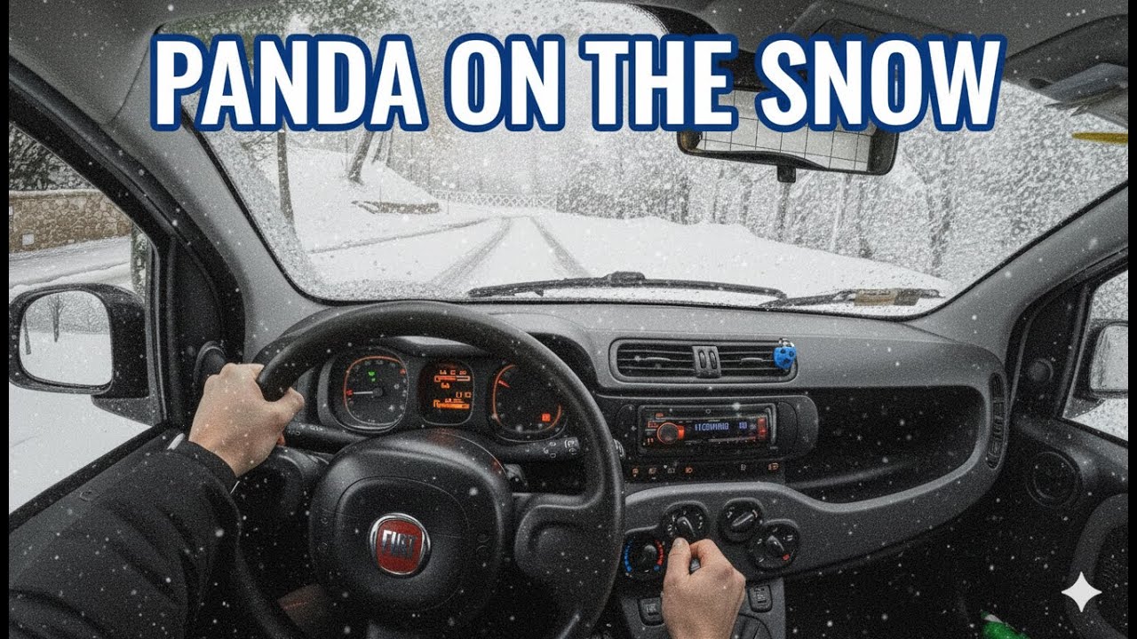 FIAT PANDA sulla NEVE  -  POV 4K