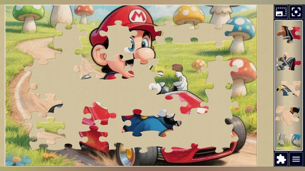 Mario Kart Madness in Mushroom kingdom🏎🍄🍄🍄🌈🌟//Puzzlecraft Studio🧩🧩//Fun with puzzles Game🧩🧩//
