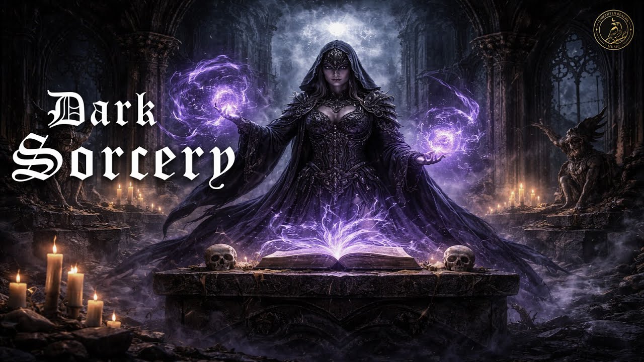 Dark Sorcery Ambience (D&D / TTRPG) | Horror Dark Fantasy | 1 Hour | No Talking | Cursed Queen