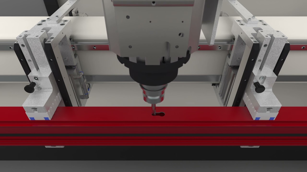 CALVET | MECAL MC 307 FALCON | CNC BEWERKINGSCENTRUM voor ALUMINIUM, PVC en STAAL profielen