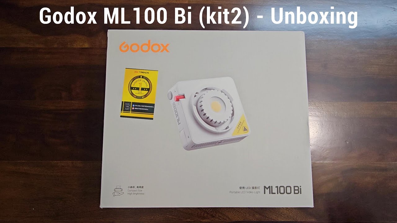 Godox ML100 Bi Kit2 & ML GB Unboxing