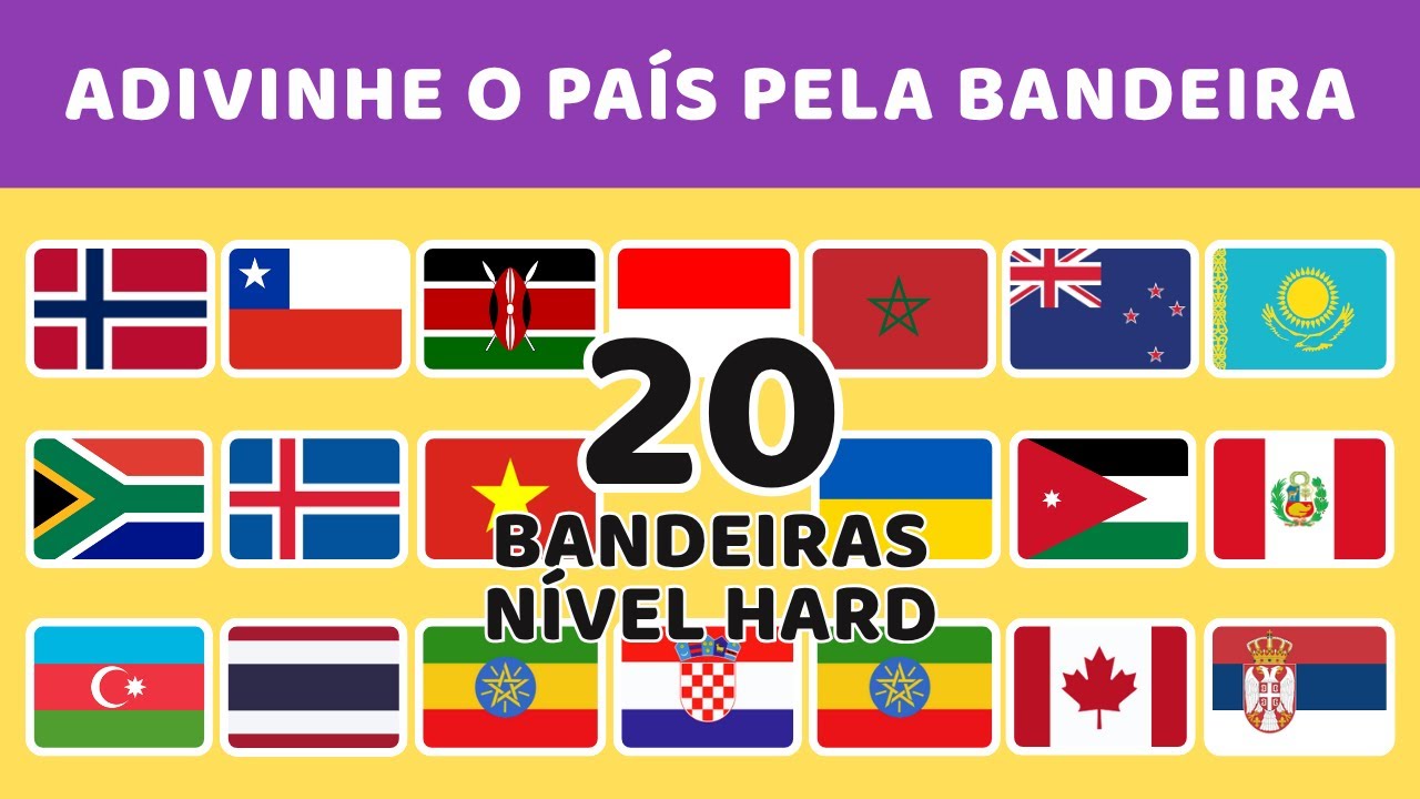 DESAFIO DAS BANDEIRAS | QUIZ NÍVEL HARD
