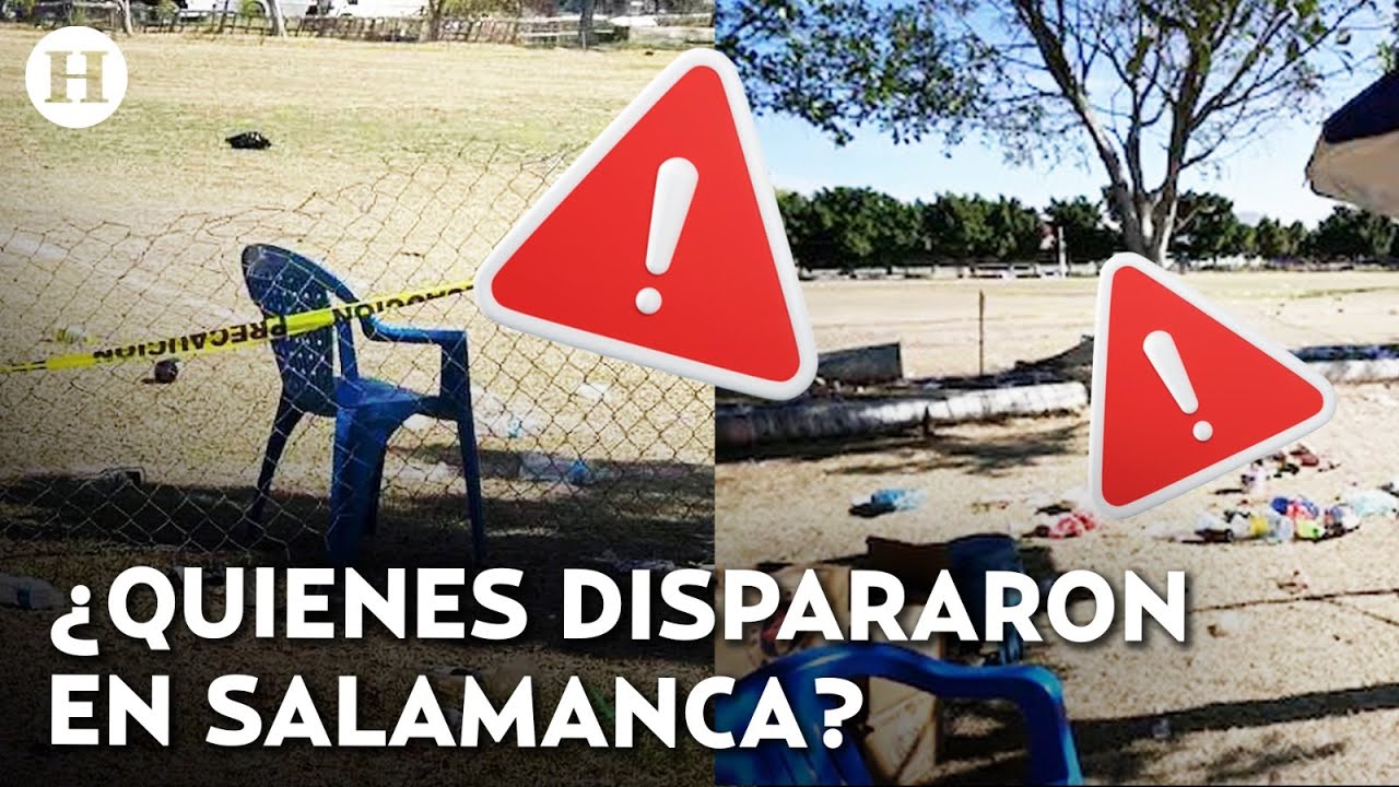 ¡Veladoras, sangre y luto! Así quedó el campo de futbol donde ocurrió la masacre en Salamanca