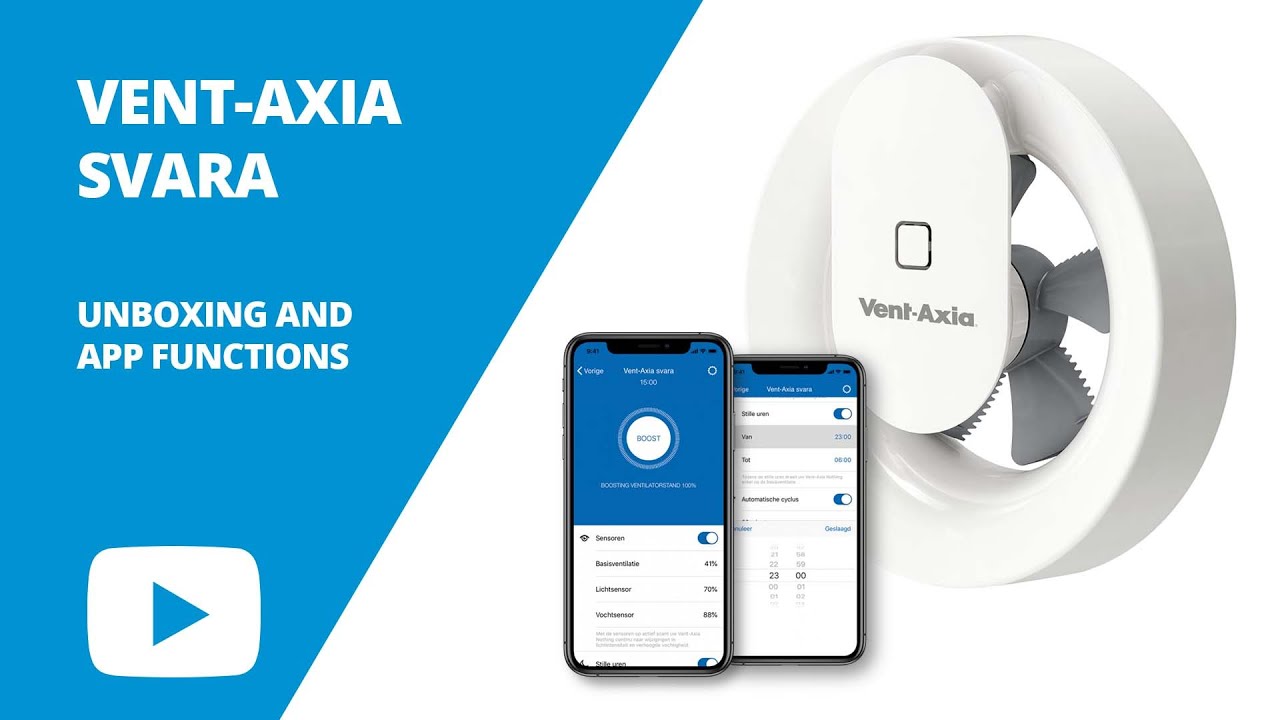 Vent-Axia Svara - App functions & Walkthrough | Ventilationland