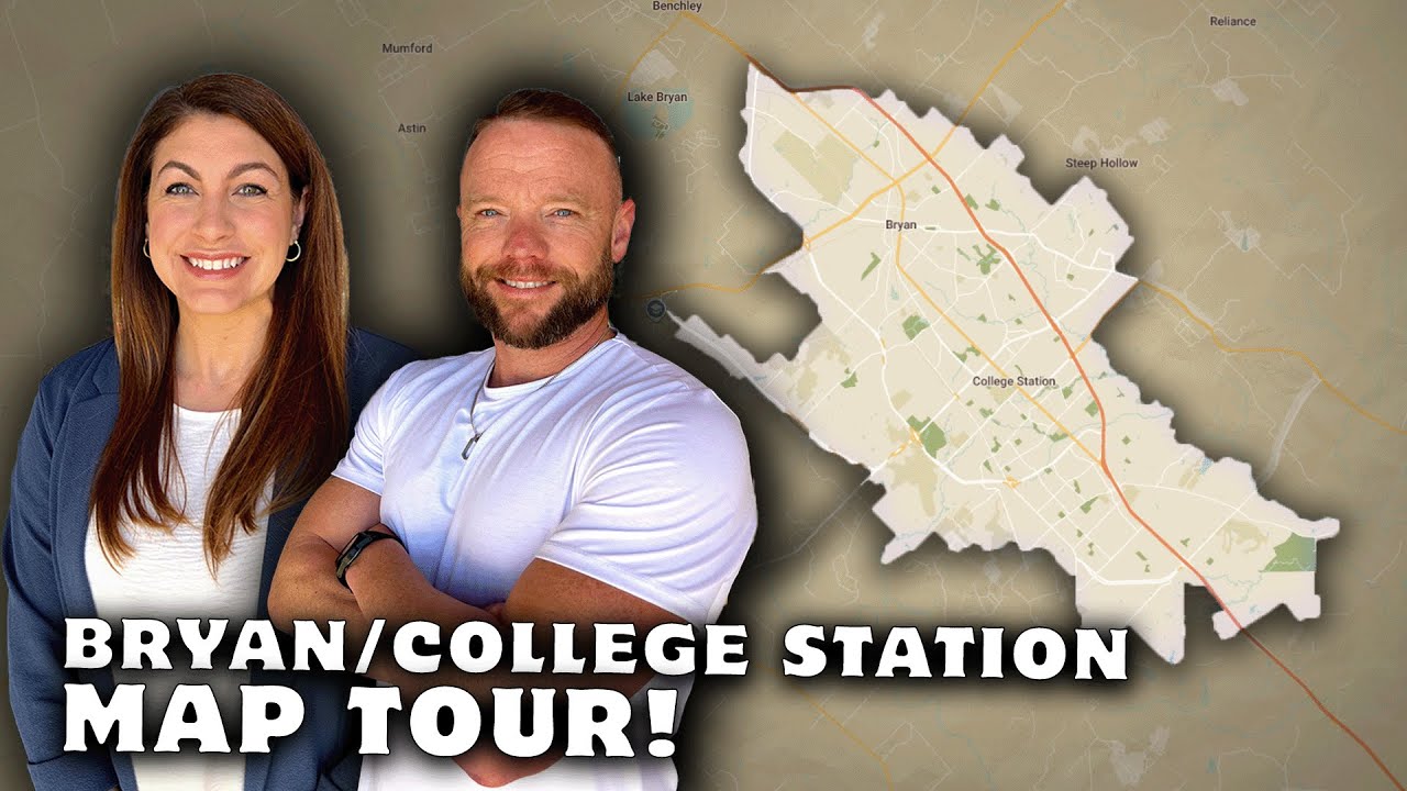 Watch THIS Video Before Moving to College Station TX or Bryan TX | The Ultimate Map Tour
