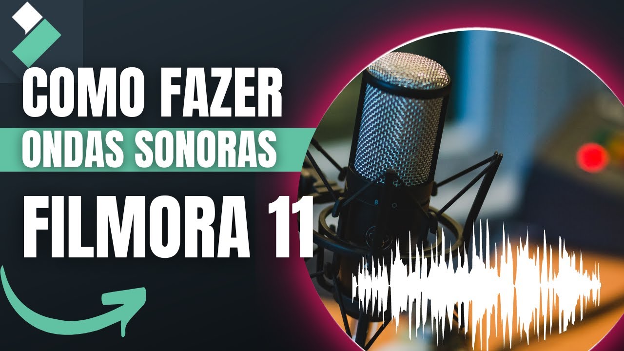 Como fazer audio spectrum no FILMORA 11 - V&Iacute;DEO com ONDA SONORA | Efeito Wondershare Filmora