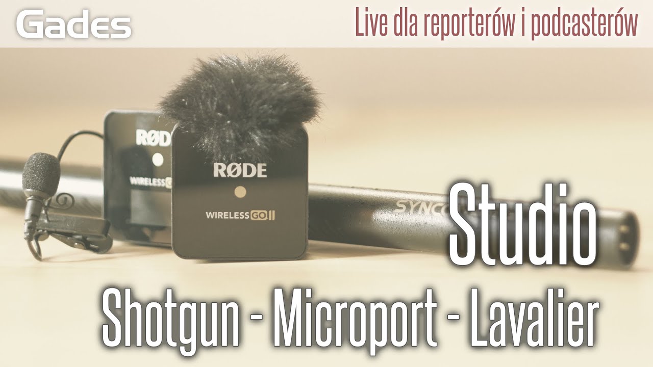 GadesLive #9 - Studio: shotgun, microport, lavalier