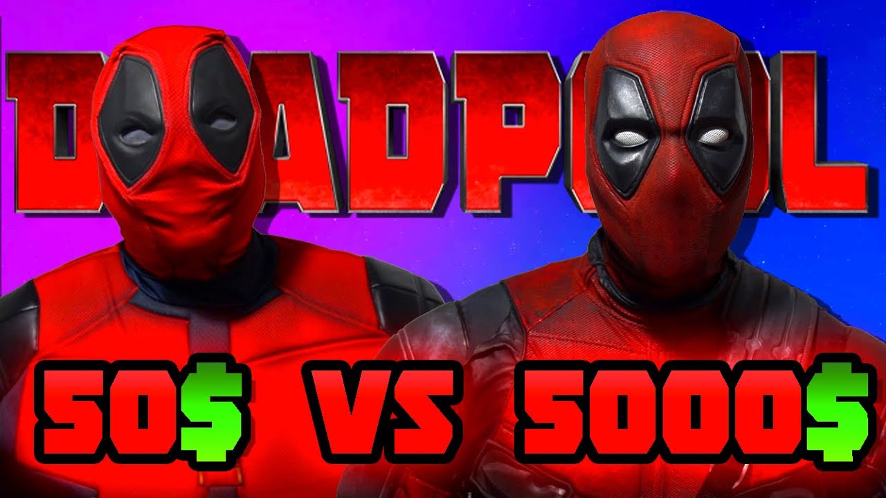 50$ vs 5000$ Deadpool Costume Review! (Spirit Halloween & Professional Cosplays)