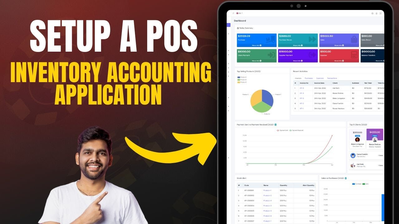 How to setup POS, Inventory, Accounting Application in 5 Min