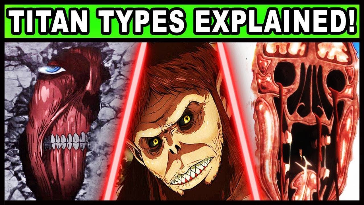Every Type of Titan Explained! (Attack on Titan / Shigeki no Kyojin Rod Reiss and All Titan Types)