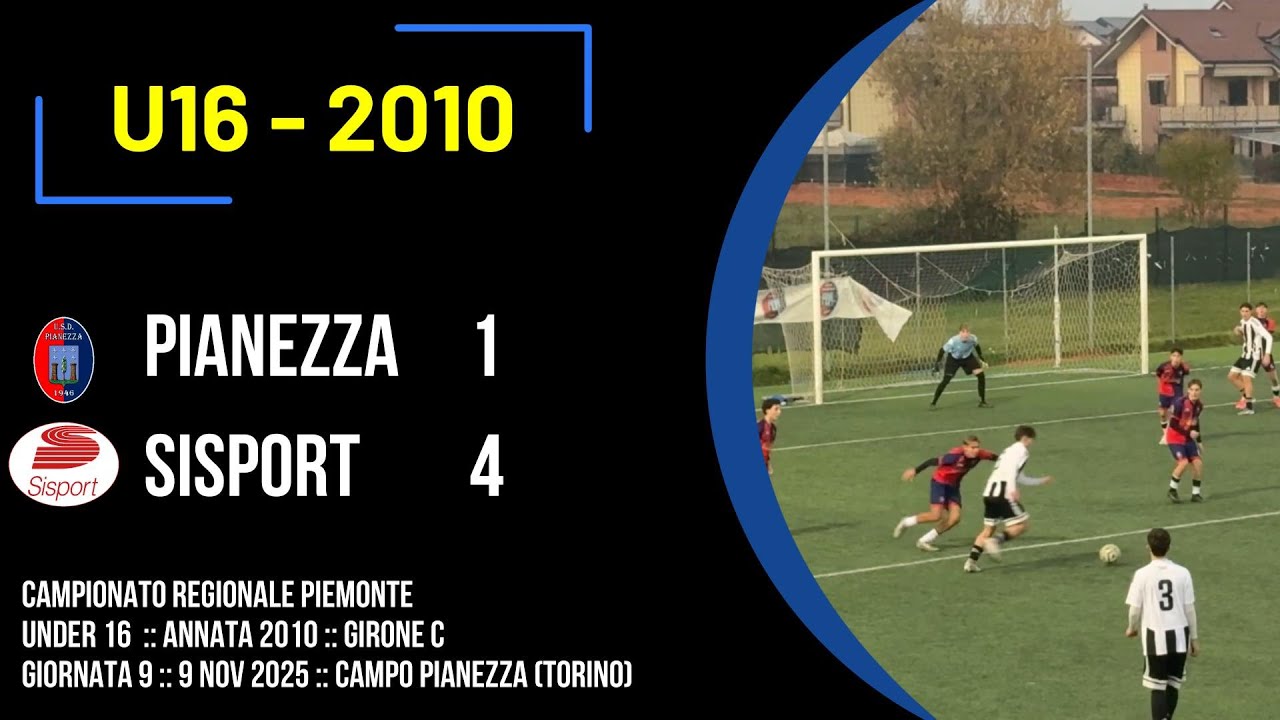 Pianezza - Sisport 1 - 4 :: Campionato Regionale U16 :: 2010
