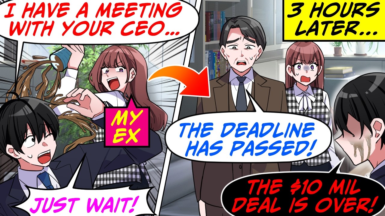 I Ran Into My Ex at a Client’s Office! She Made Me Wait 3 Hours on Purpose...[RomCom Manga Dub]