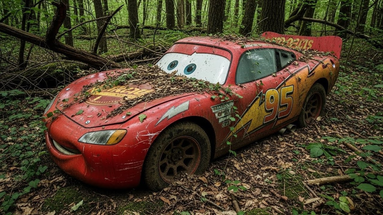 LOST IN THE FOREST 😱 | Lightning McQueen 2006 Reborn from Rust to Perfection