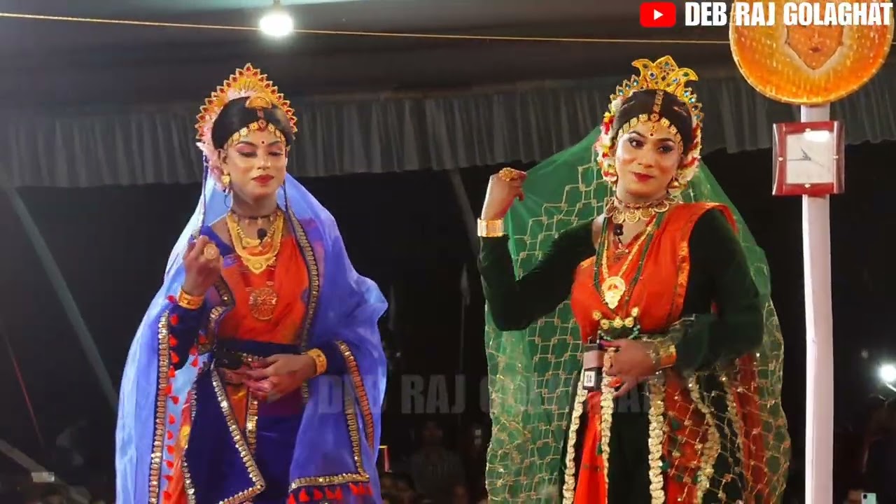 ইমান সাজোন কাচোন 😍 এখন সুন্দৰ প্ৰৱেশ আগবঢ়ালোঁ | ভাওনা সংস্কৃতি | Vauna Video | Deb Raj 