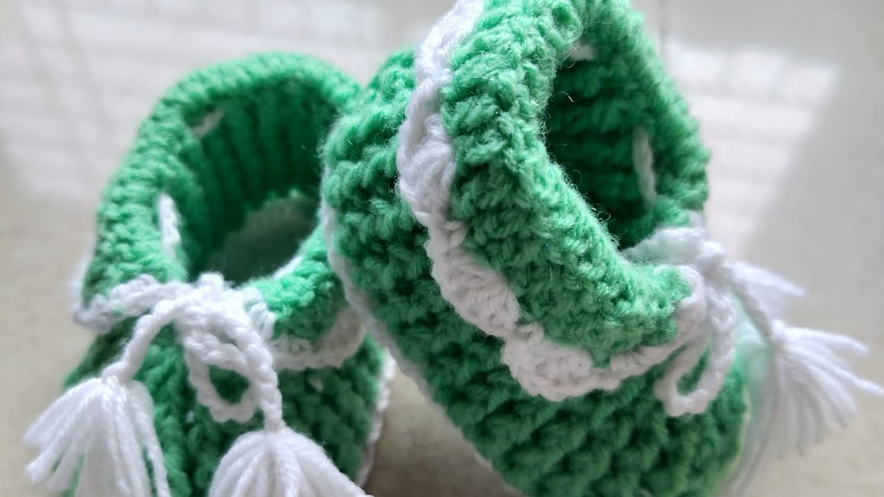Easy Crochet Baby Shoes 👶 | Step by Step Tutorial | Beginners साठी सोपं (Part 2)#crochetlover #viral